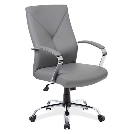Officesource Boxero Collection Executive High Back with Chrome Frame 1401VGR